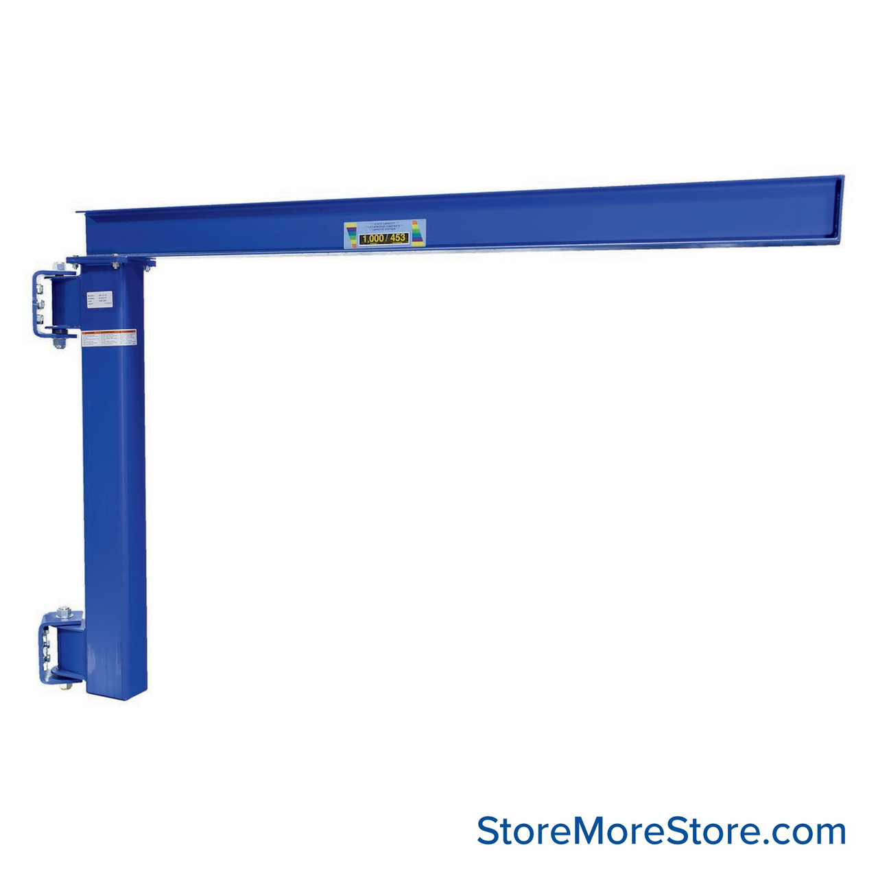 Wall Mounted Jib Crane, 8" W x 96" D x 63" H, 1000 lbs