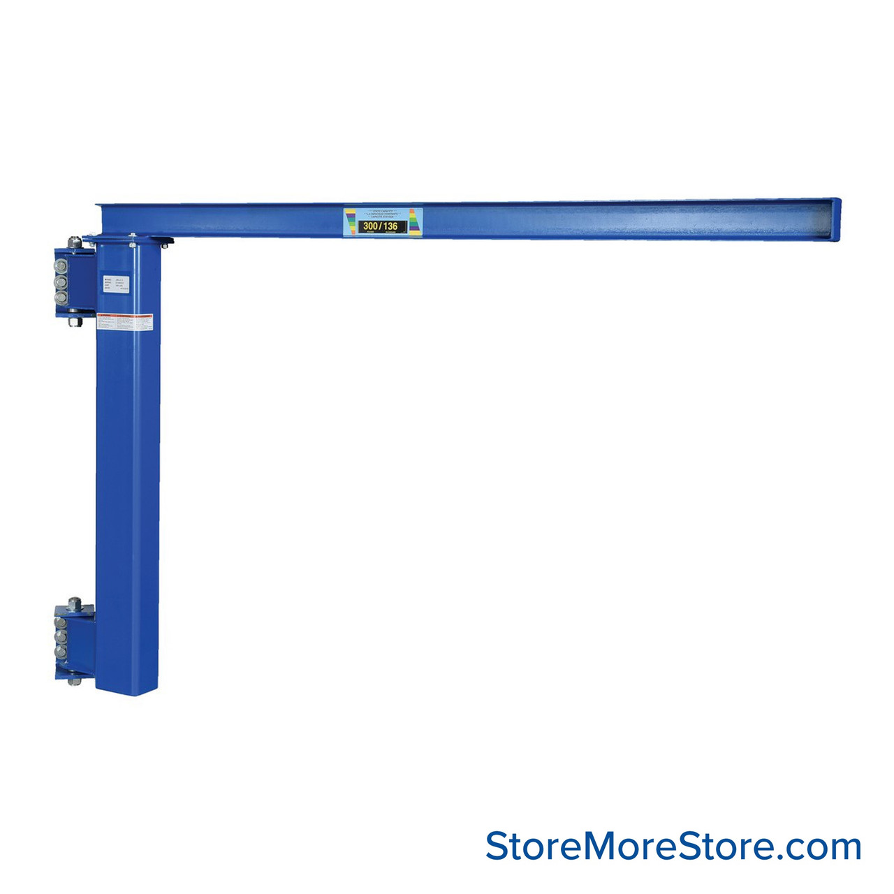 Wall Mounted Jib Crane, 8" W x 96" D x 61" H, 300 lbs