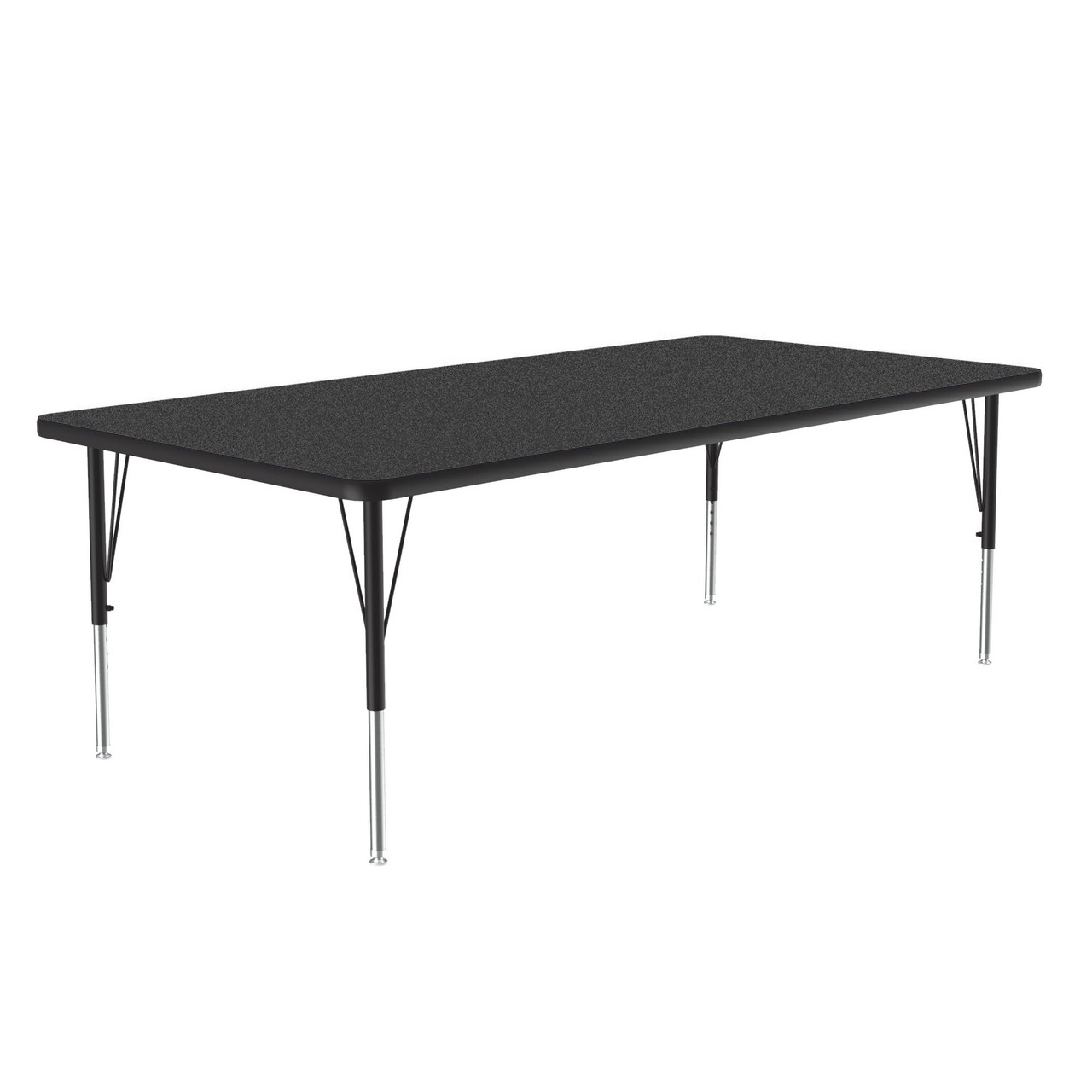 Laminate Activity Tables, 60" W x 36" D, 36x60" Top, Black