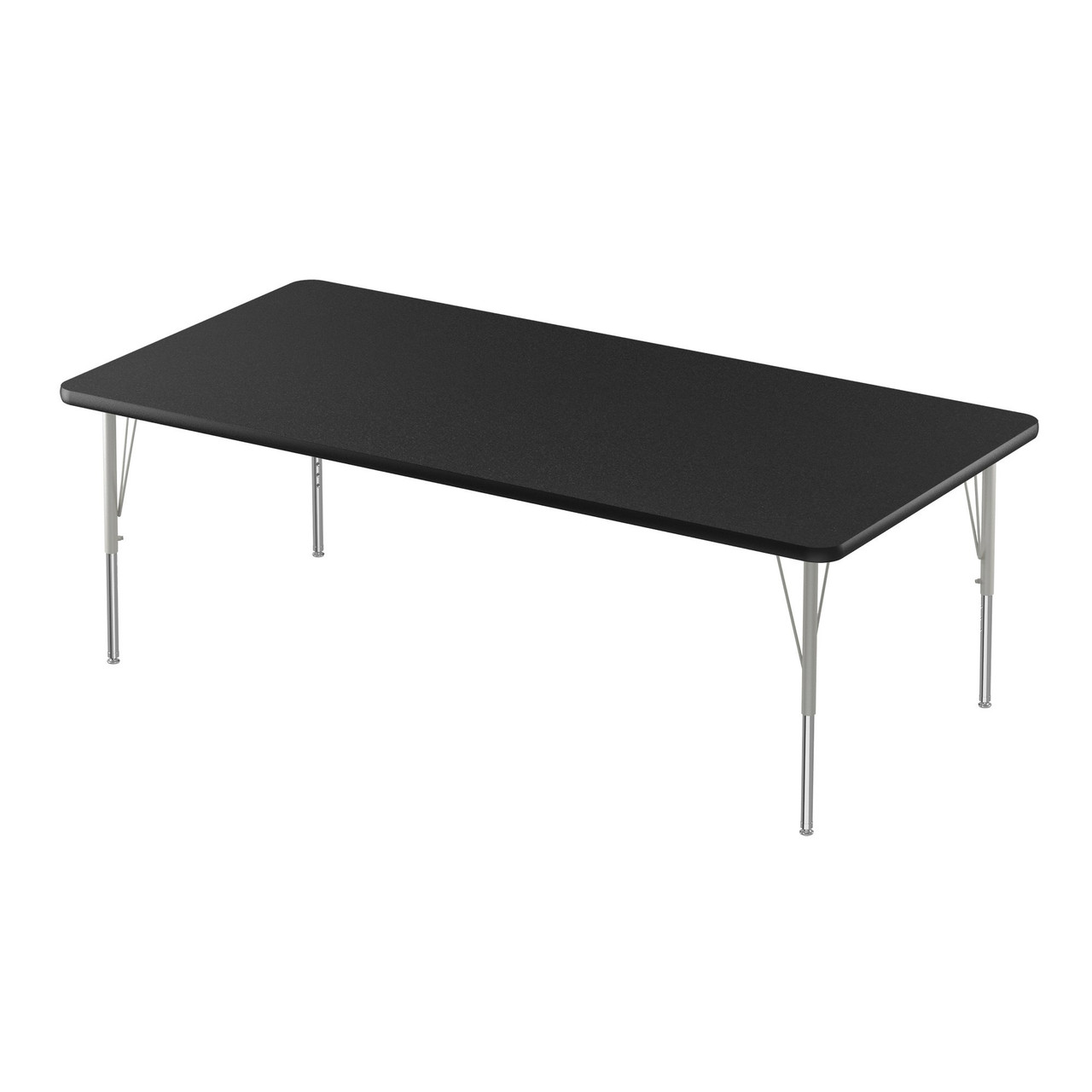 Laminate Activity Tables, 60" W x 36" D, 36x60" Top, Silver Mist
