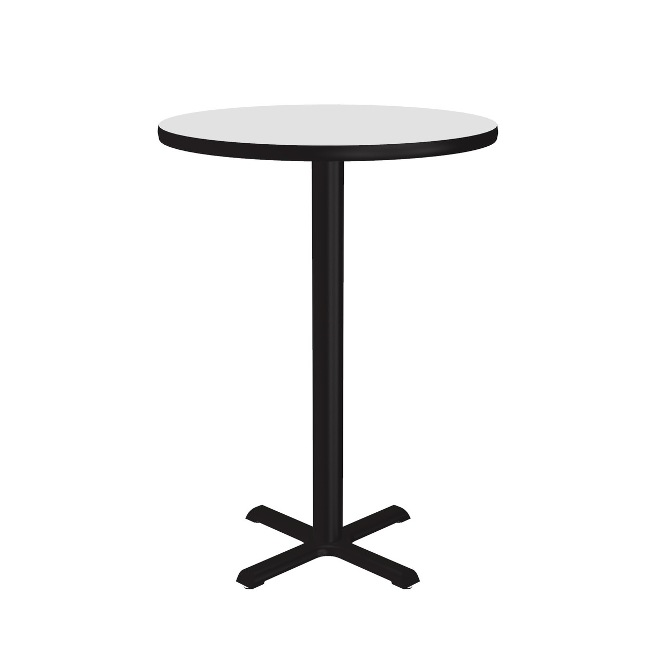 Dry Erase Tables, 30" W x 30" D x 42" H, 30" round Top, Cross Base