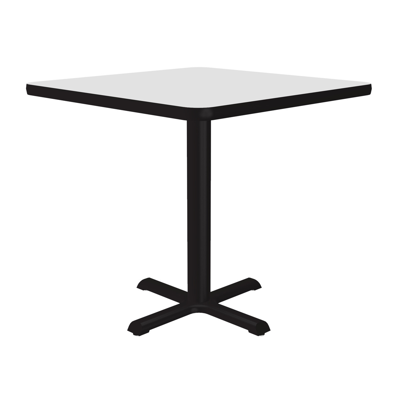 Dry Erase Tables, 24" W x 24" D x 29" H, 24" Square Top, Cross Base