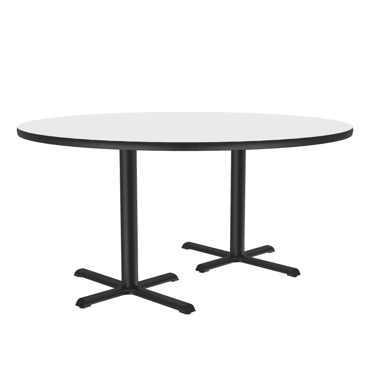 Dry Erase Tables, 60" W x 60" D x 29" H, 60" round Top, Cross Base