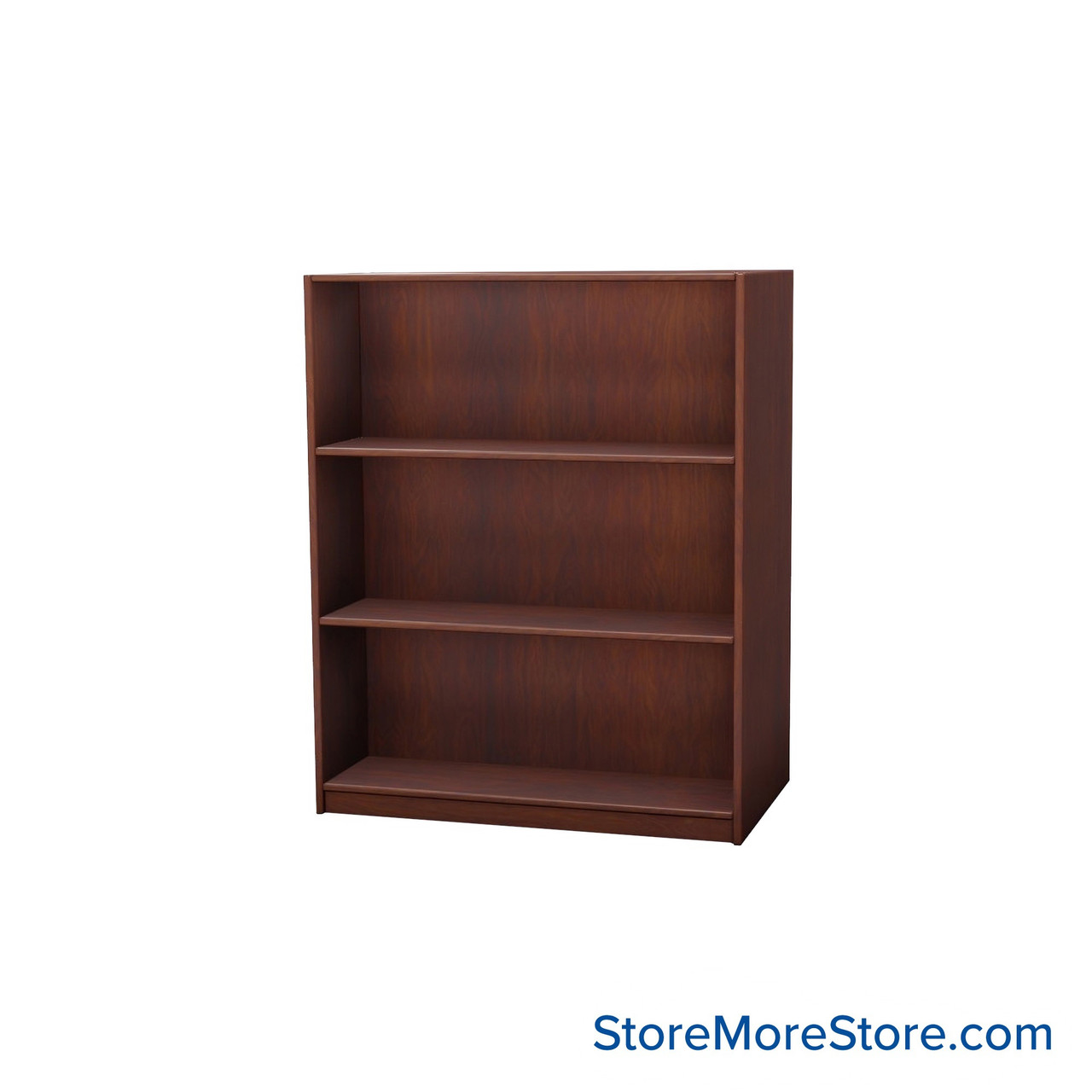 Wood Bookcase Shelves, 37" W x 20" D x 42" H, Double-Side Shelving, Without Casters