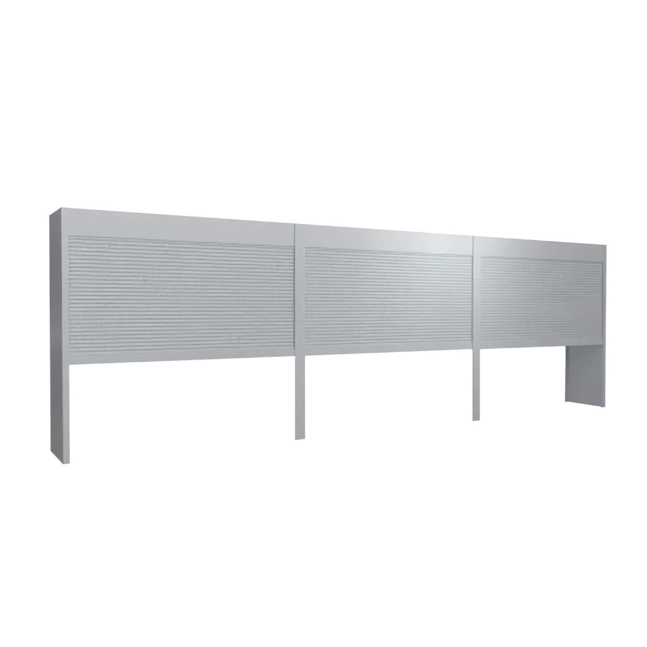 Locking Sliding Doors for Two-Deep Letter Shelving, 351" W x 91" H