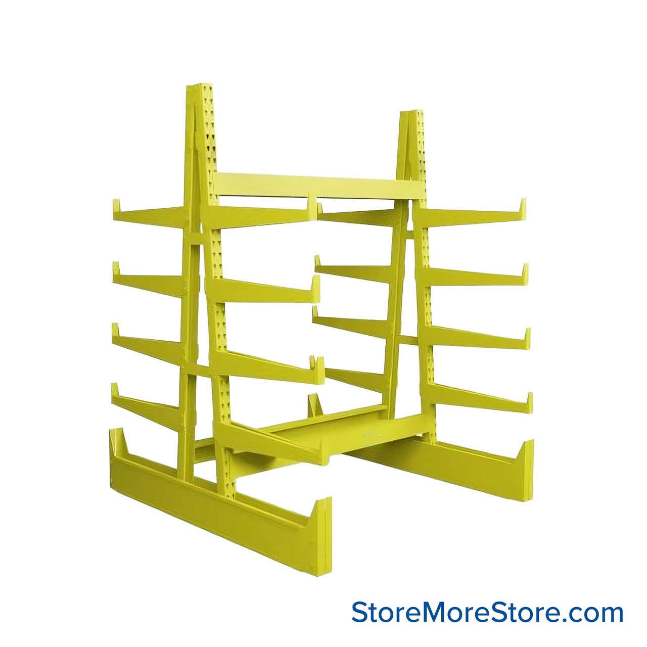 Cantilever Pipe Racks, 72" W x 78" D x 96" H, Double-Sided, 10 Levels (Including Base)