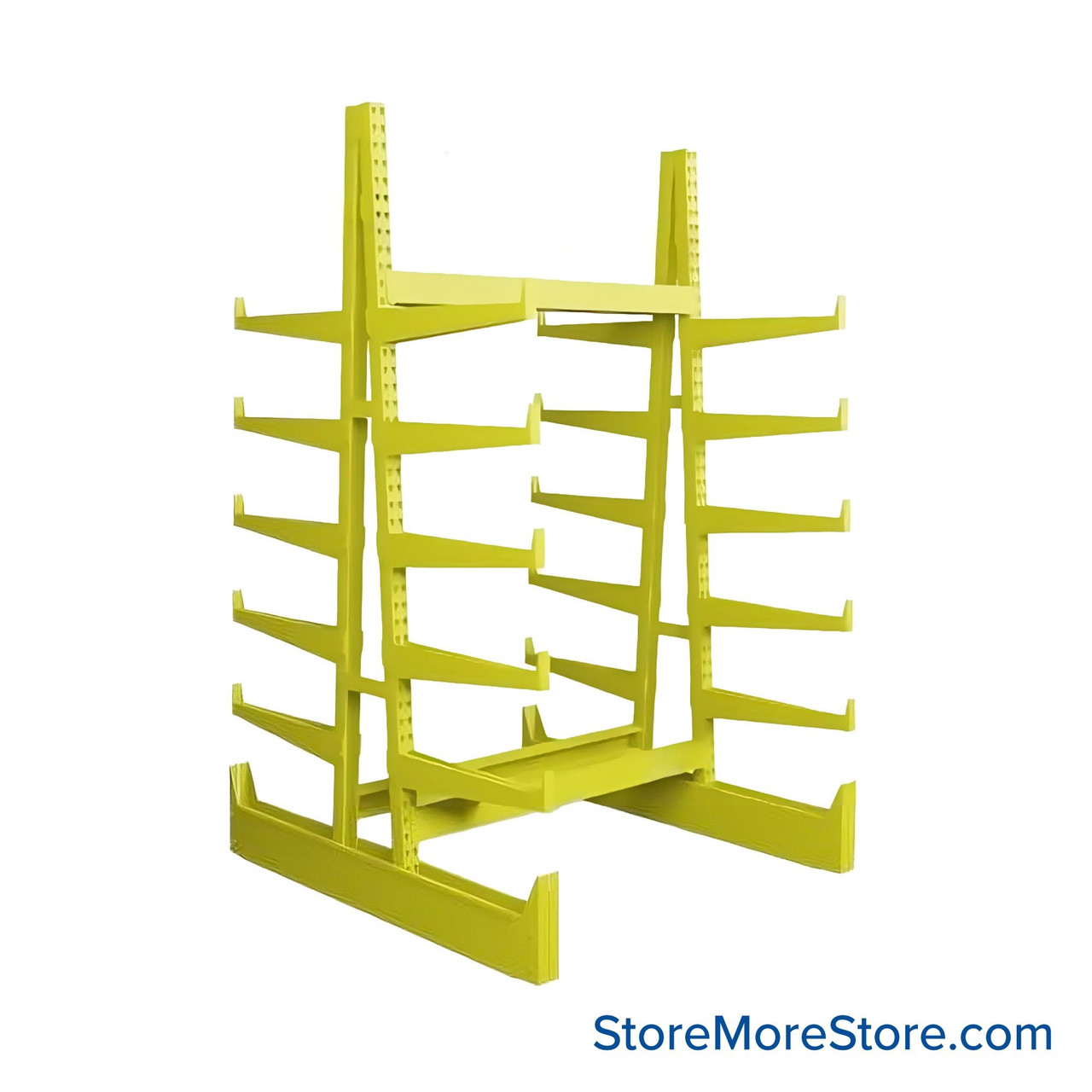 Cantilever Pipe Racks, 72" W x 78" D x 120" H, Double-Sided, 12 Levels (Including Base)