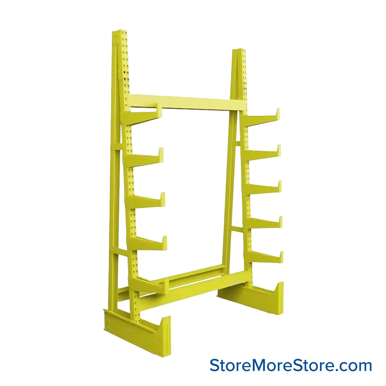 Cantilever Pipe Racks, 72" W x 36" D x 120" H, Single-Sided, 6 Levels (Including Base)