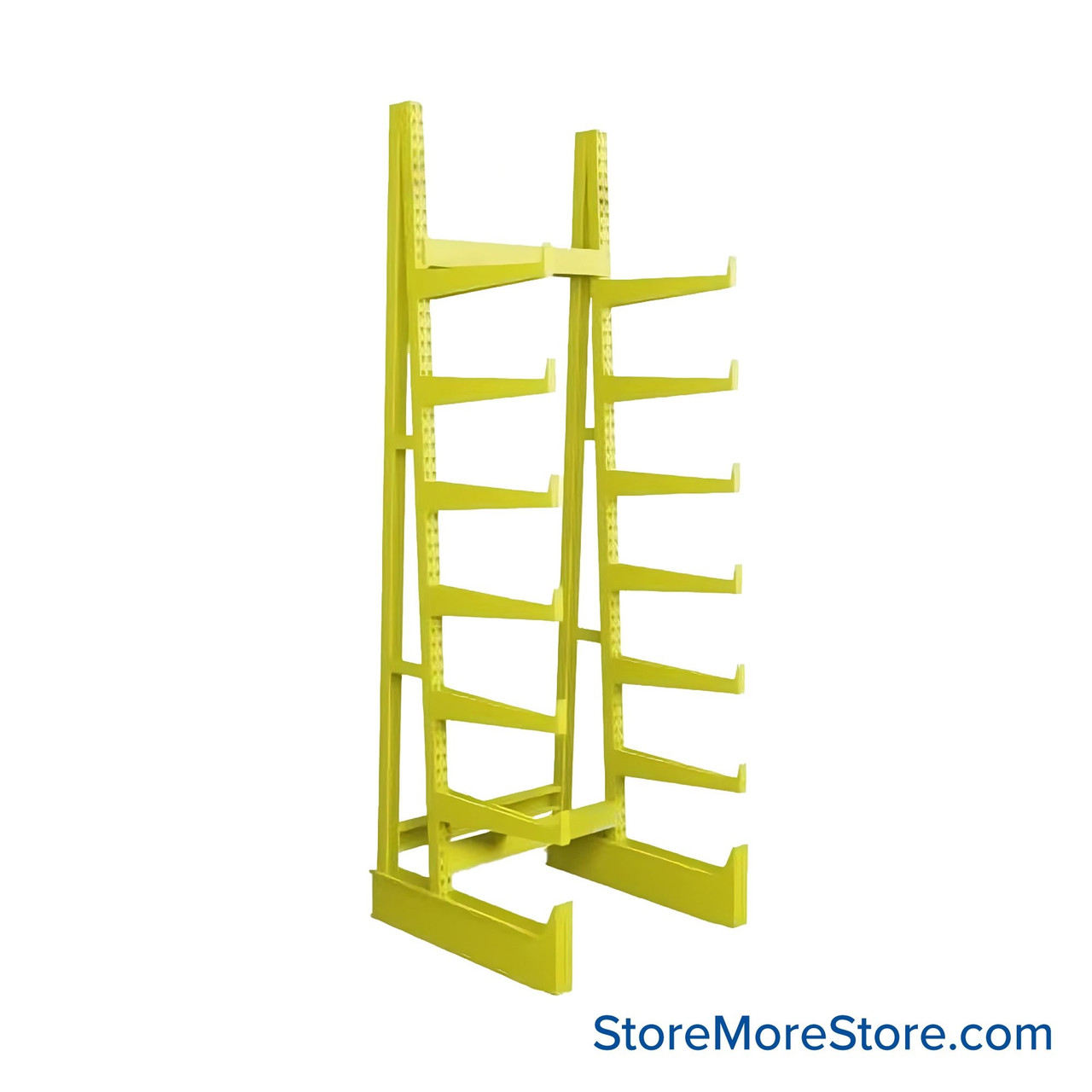 Cantilever Pipe Racks, 48" W x 48" D x 144" H, Single-Sided, 7 Levels (Including Base)