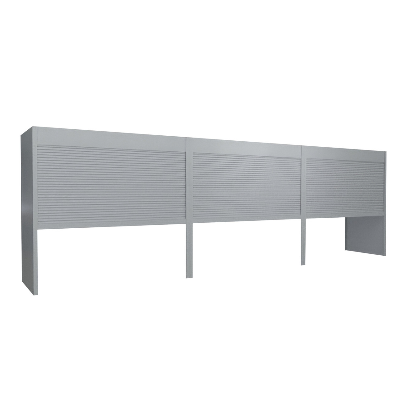 Locking Sliding Doors for Three-Deep Box Shelving, 344" W x 56" D x 90.75" H
