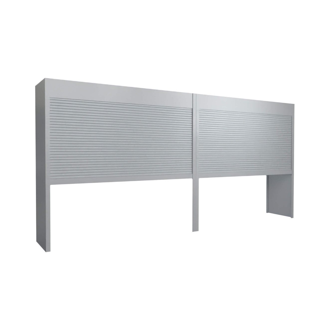 Locking Sliding Doors for Two-Deep Legal Shelving, 225" W x 30" D x 91" H