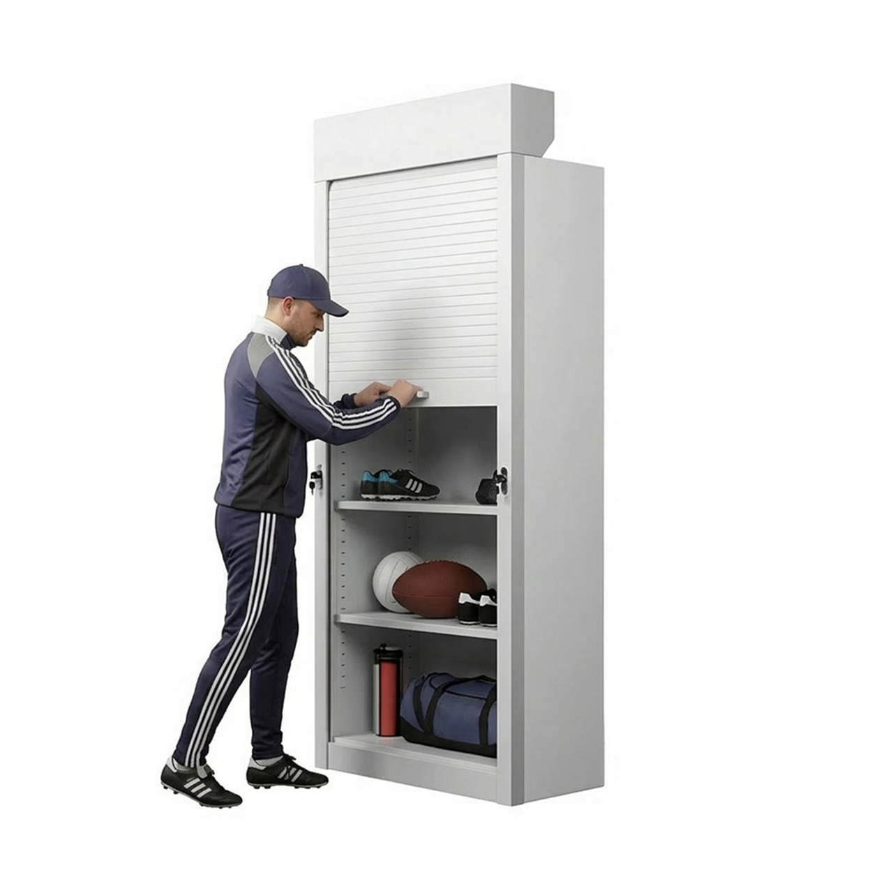 Shelving Security Doors and Shutters, 36" W x 79" H, 30 - 35.99" Width Range, Top Mount