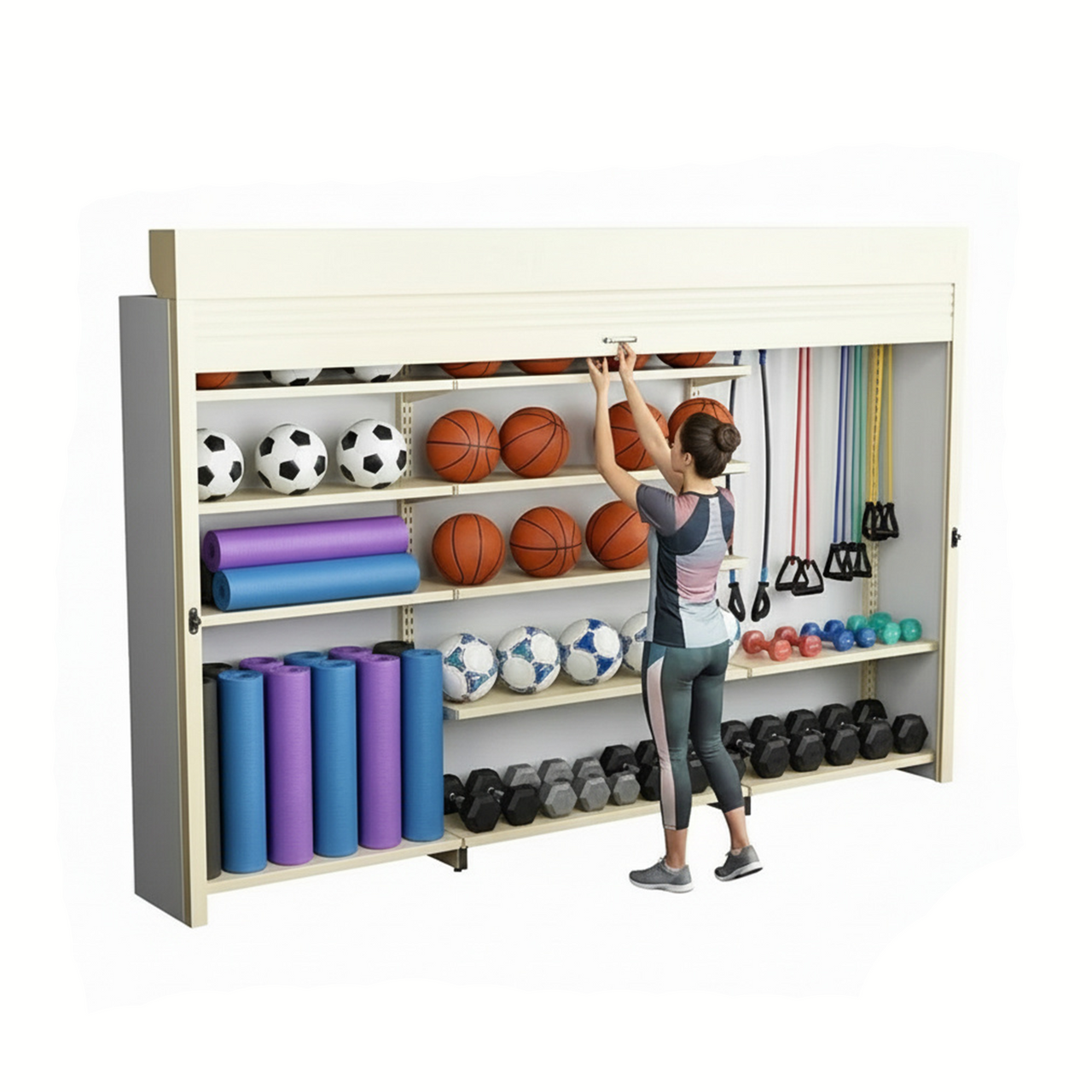 Shelving Security Doors and Shutters, 132" W x 79" H, 126 - 131.99" Width Range, Top Mount