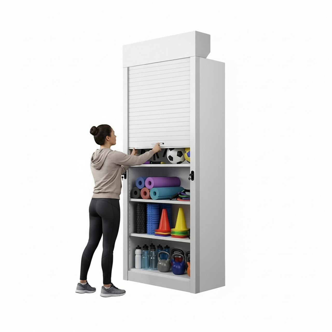 Shelving Security Doors and Shutters, 36" W x 100" H, 30 - 35.99" Width Range, Top Mount