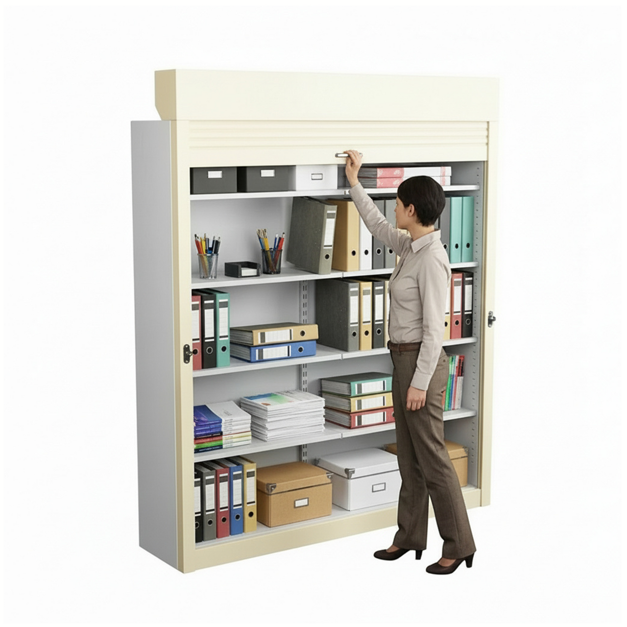 Shelving Security Doors and Shutters, 72" W x 79" H, 48 - 71.99" Width Range, Top Mount