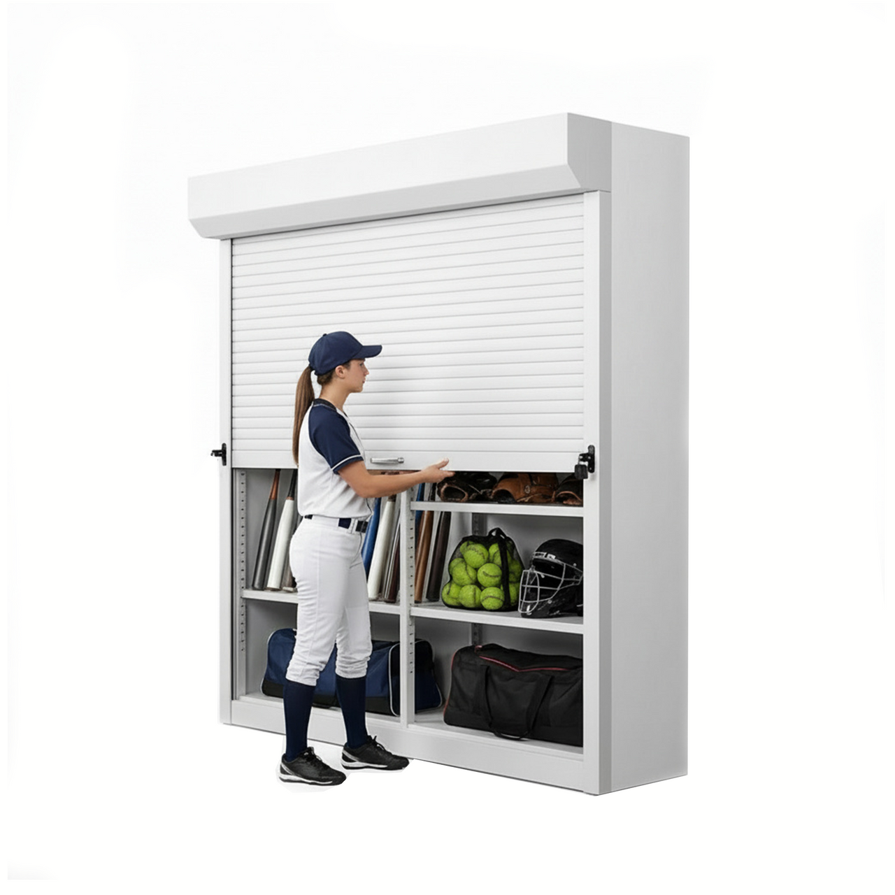Shelving Security Doors and Shutters, 72" W x 91" H, 48 - 71.99" Width Range, Front Mount