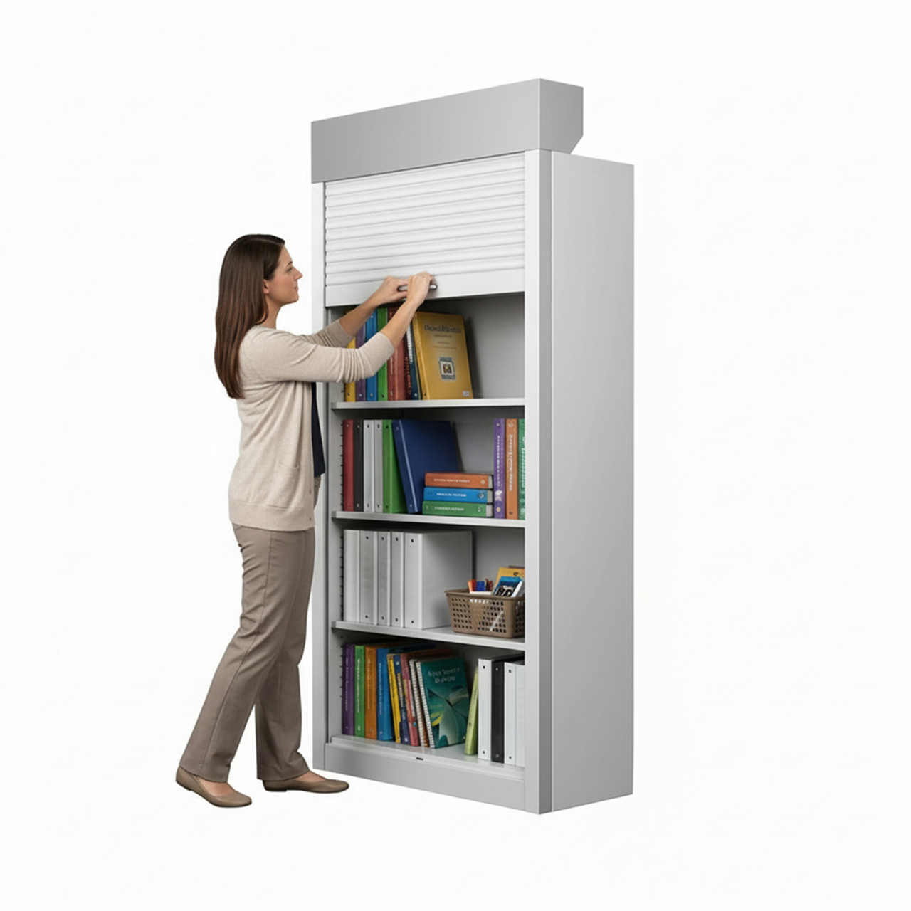 Shelving Security Doors and Shutters, 42" W x 79" H, 36 - 41.99" Width Range, Top Mount