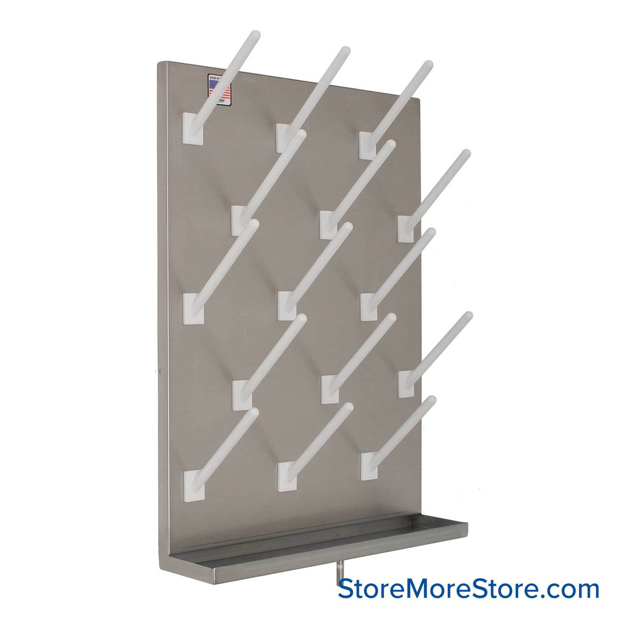 Lab Drying Rack, 30" W x 4" D x 24" H