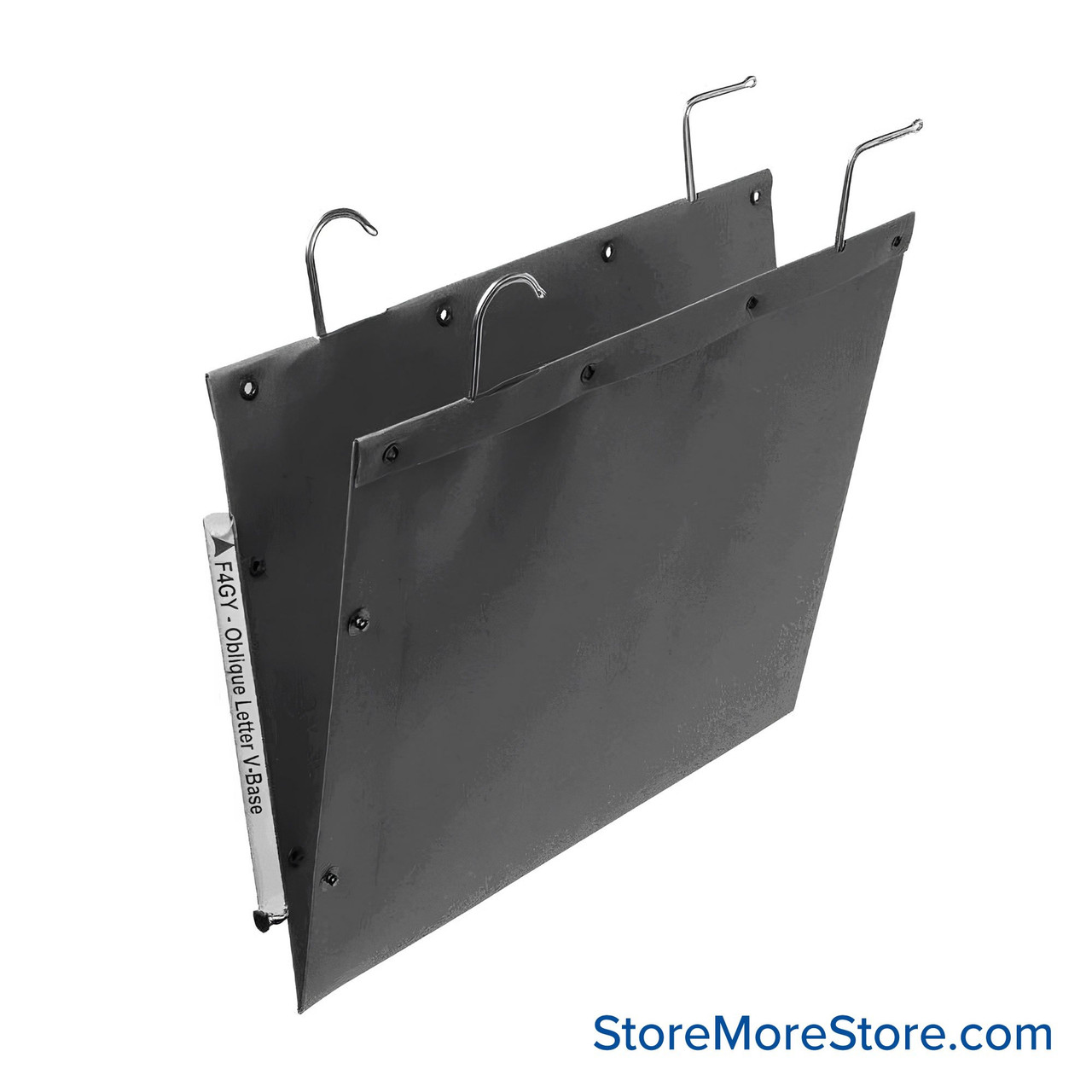 Oblique File Folders with Hooks 12''W x 1''D x 10''H - F4