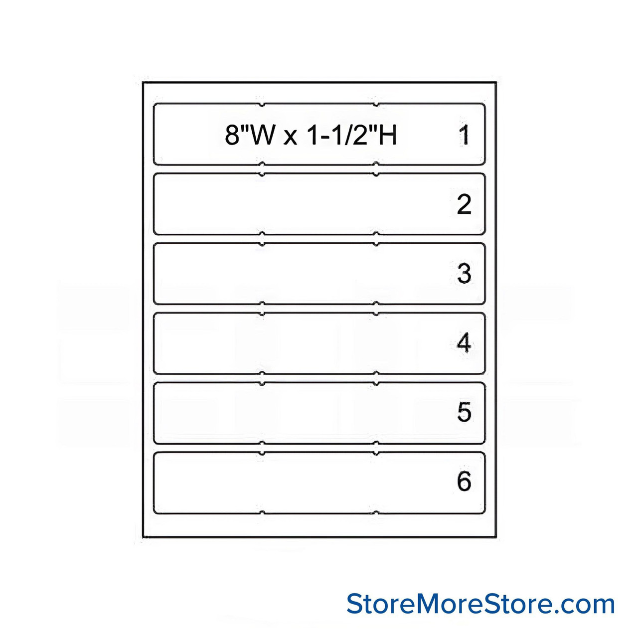 Colorbar Label 8''W x 2''H - 2482