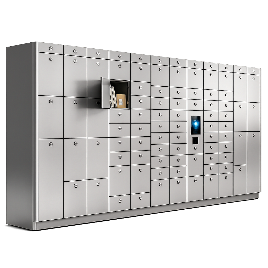50 Opening Smart Student Package Locker System for Universities and Colleges