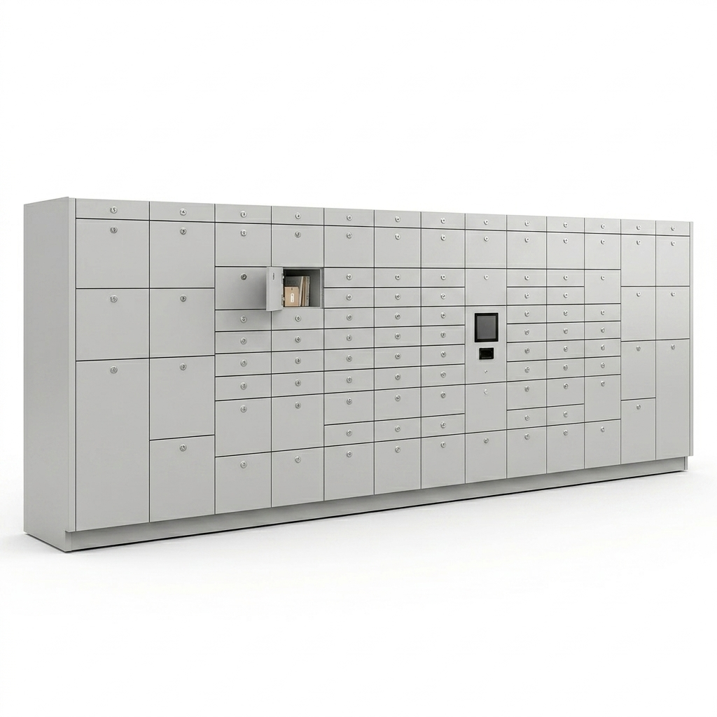 100 Opening Smart Student Package Locker - SMS-02-V60-SSG-SPL-100-STU