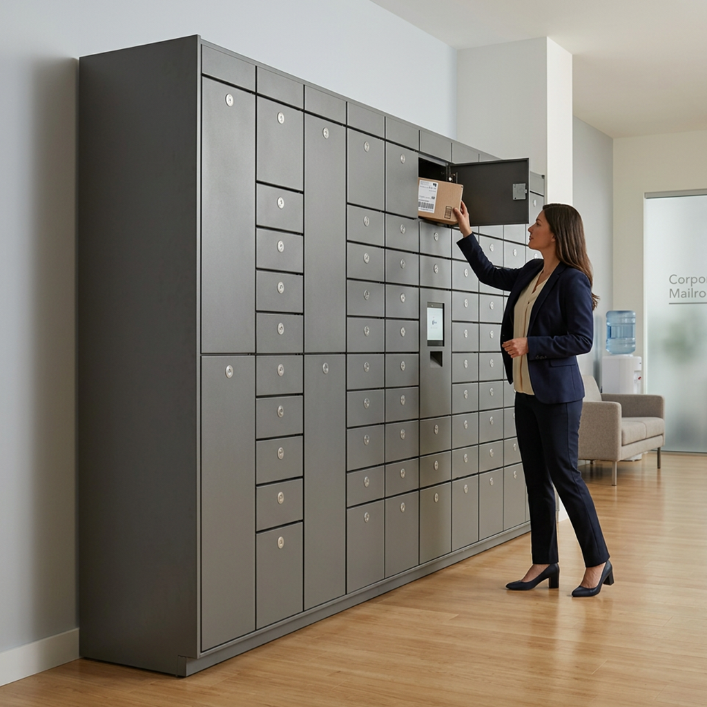 Mail Locker Box 100 Opening Corporate Mail & Package Smart Locker System for Offices