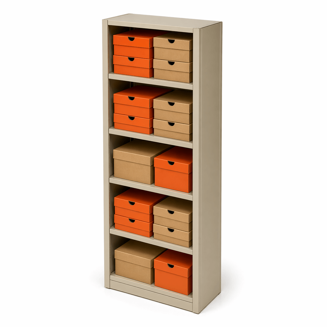 Athletic Shoe Box Storage Shelving Rack for Retail and Equipment Rooms 36 in W x 15 in D x 88 in H