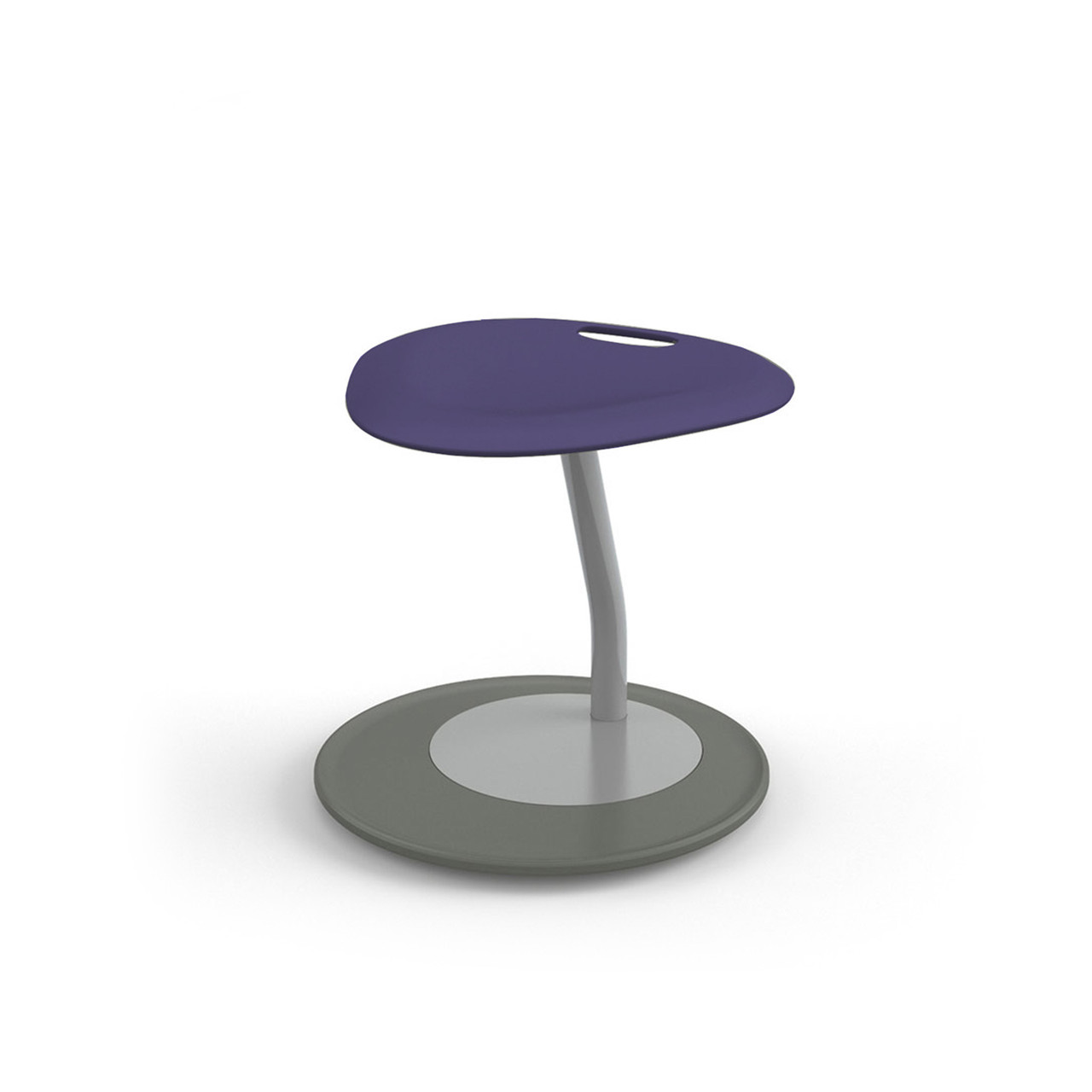 DISCO Active Learning Stool with Cantilevered Base - Navy (18 in W x 18 in D x 18 in H)