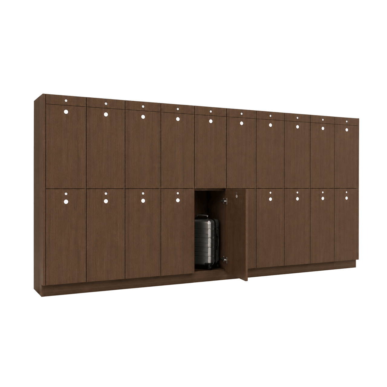 20 Opening Smart Luggage Storage Lockers with Oversize Doors