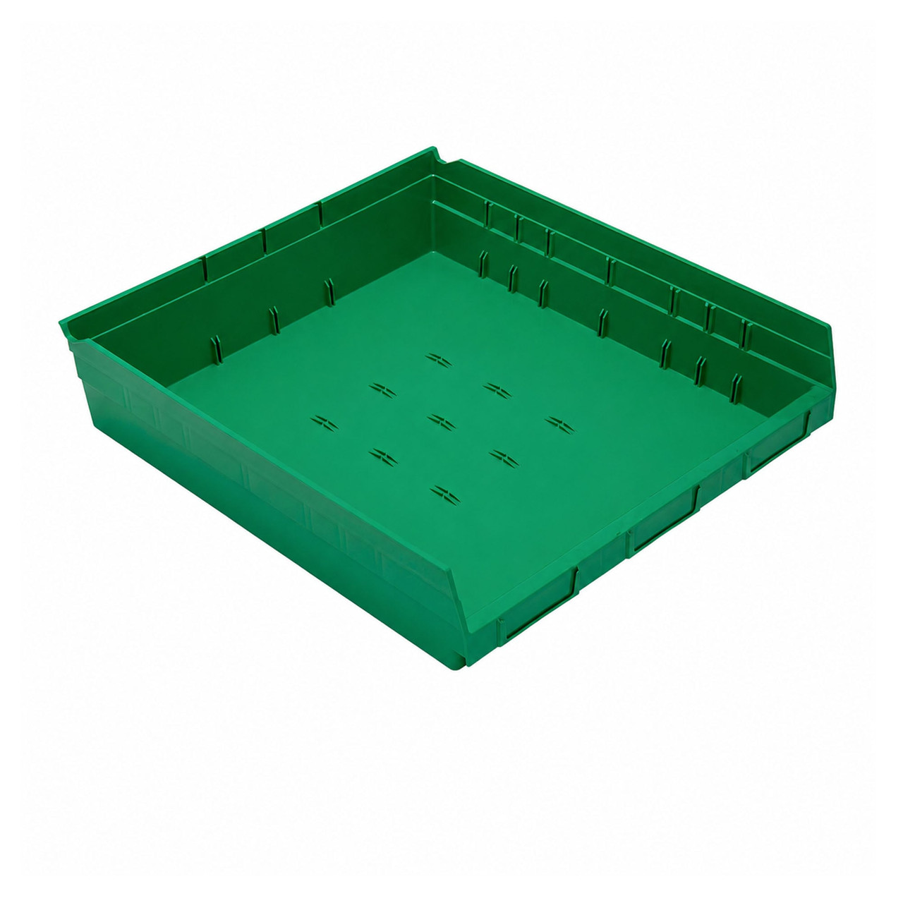 Green Economy Shelf Bin - 16'' x 18'' x 4'' - Case of 6 (17.875 in W x 4 in D x 16.5 in H)