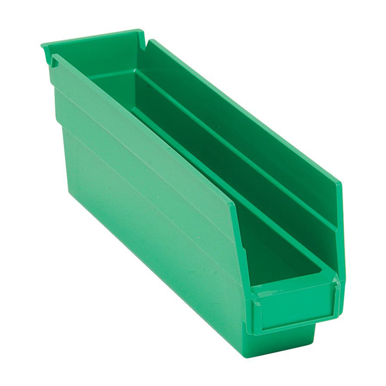 Green Economy Shelf Bin - 12'' x 3'' x 4'' - Case of 36 (11.625 in W x 4 in D x 2.75 in H)