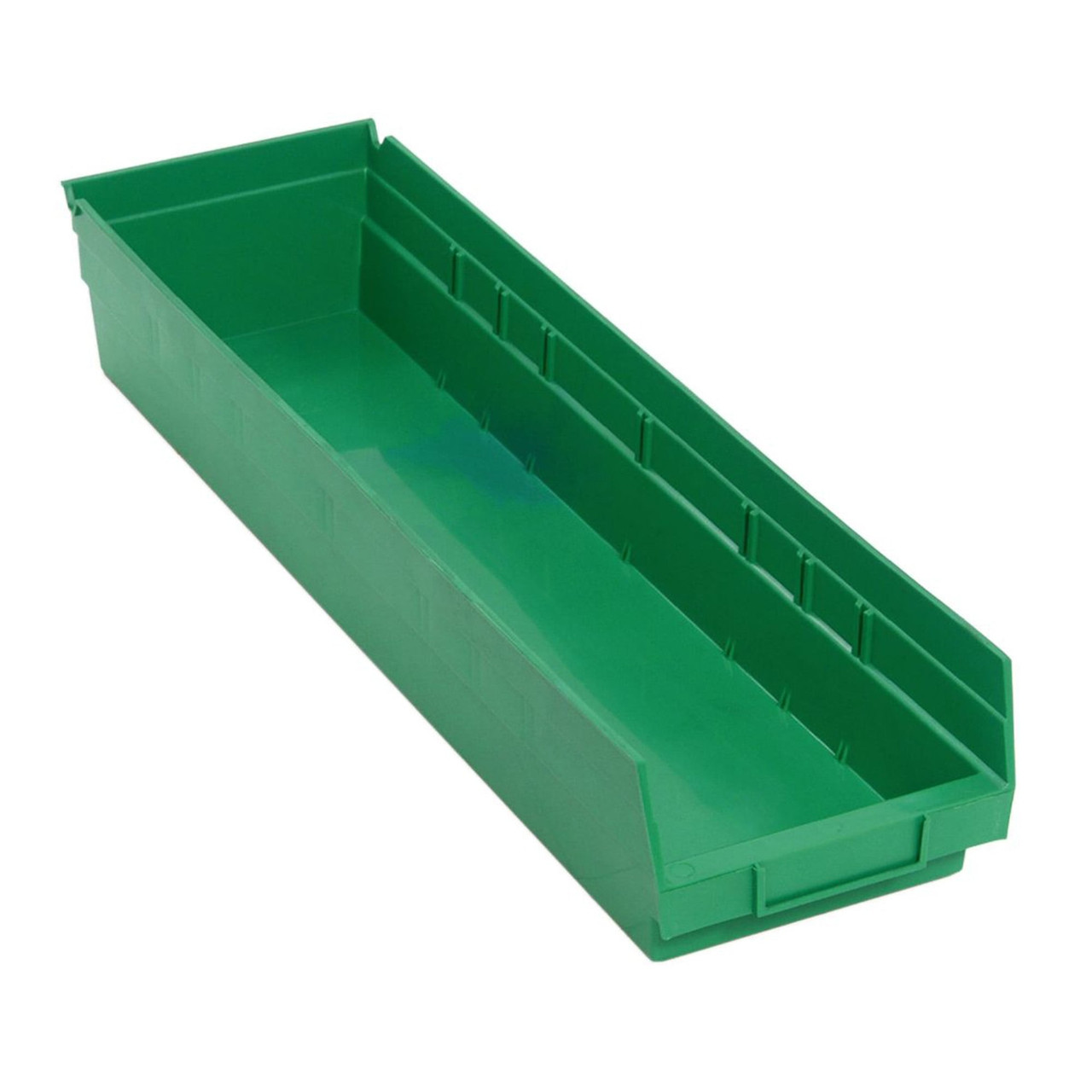 Green Economy Shelf Bin - 18'' x 11'' x 4'' - Case of 6 (23.625 in W x 4 in D x 6.625 in H)