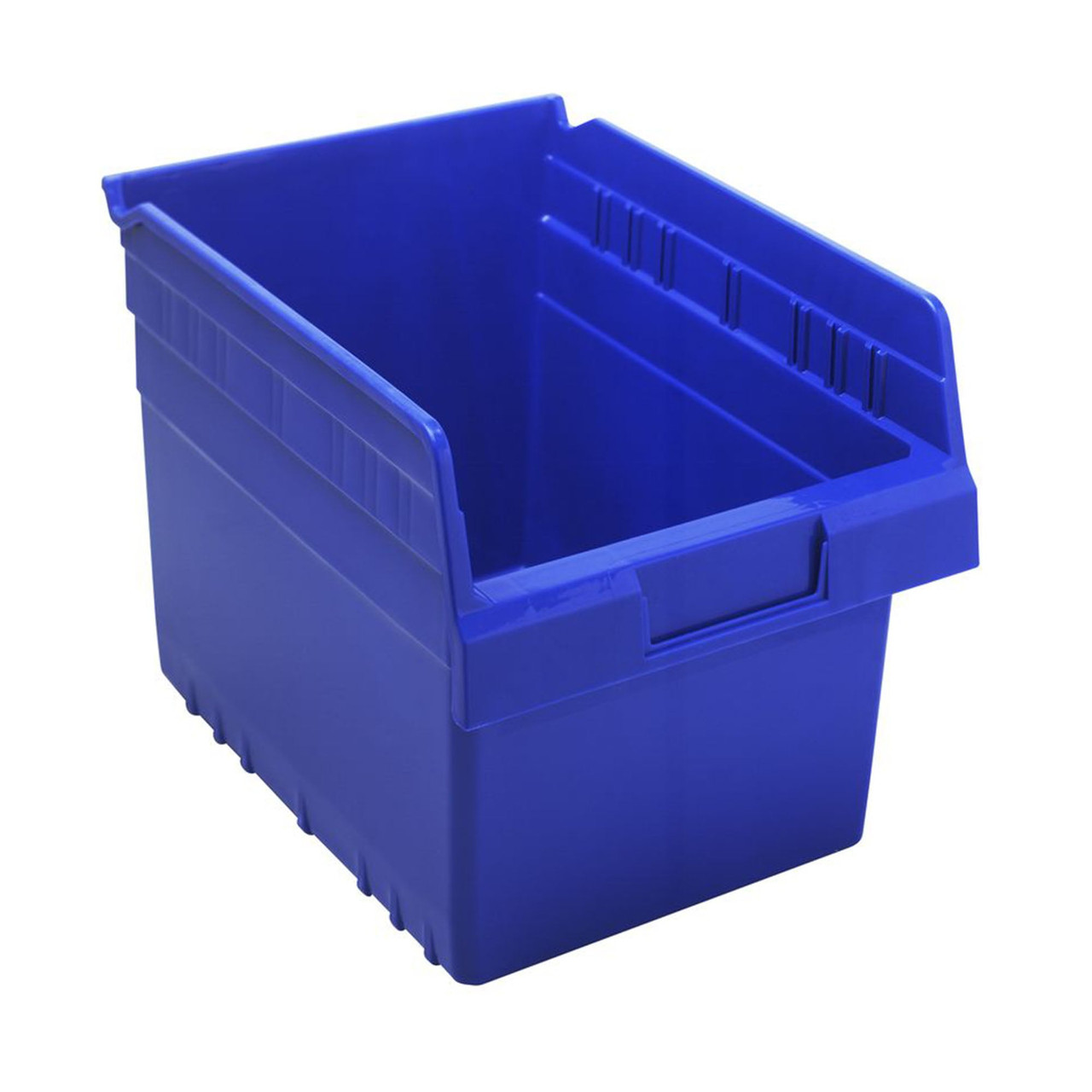 Blue Economy Shelf Bin - 12'' x 8'' x 8'' - Case of 20 (11.625 in W x 8 in D x 8.375 in H)