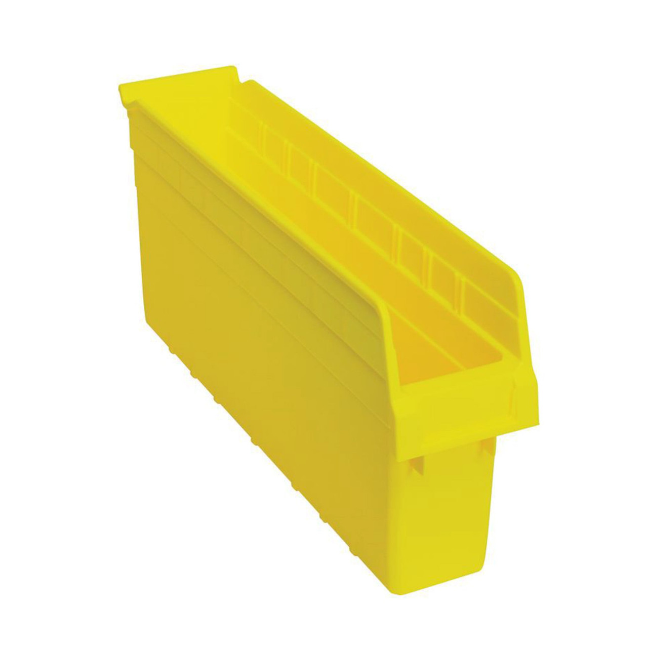 Yellow Economy Shelf Bin - 18'' x 4'' x 8'' - Case of 20 (17.875 in W x 8 in D x 4.375 in H)