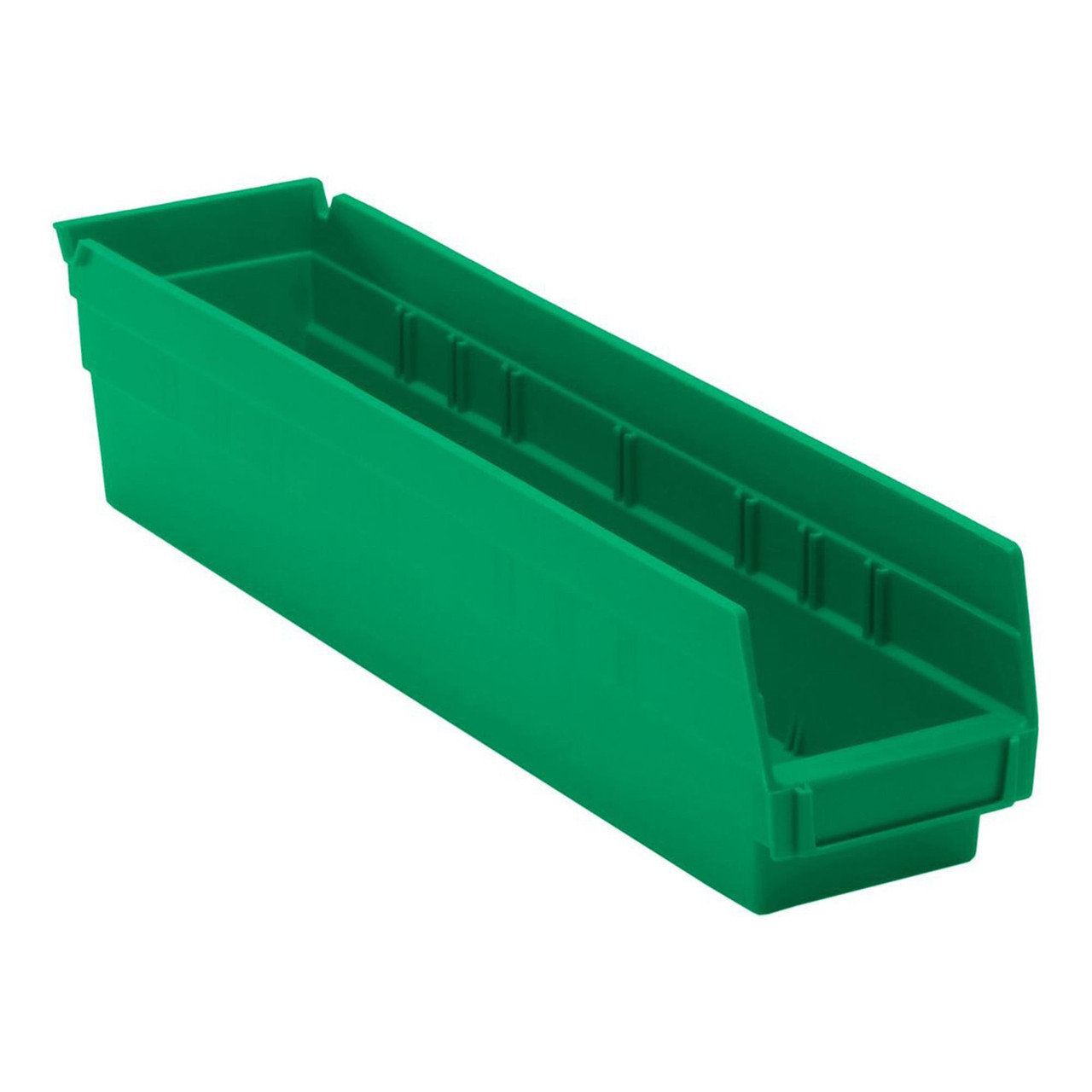 Green Economy Shelf Bin - 18'' x 4'' x 4'' - Case of 20 (17.875 in W x 4 in D x 4.125 in H)