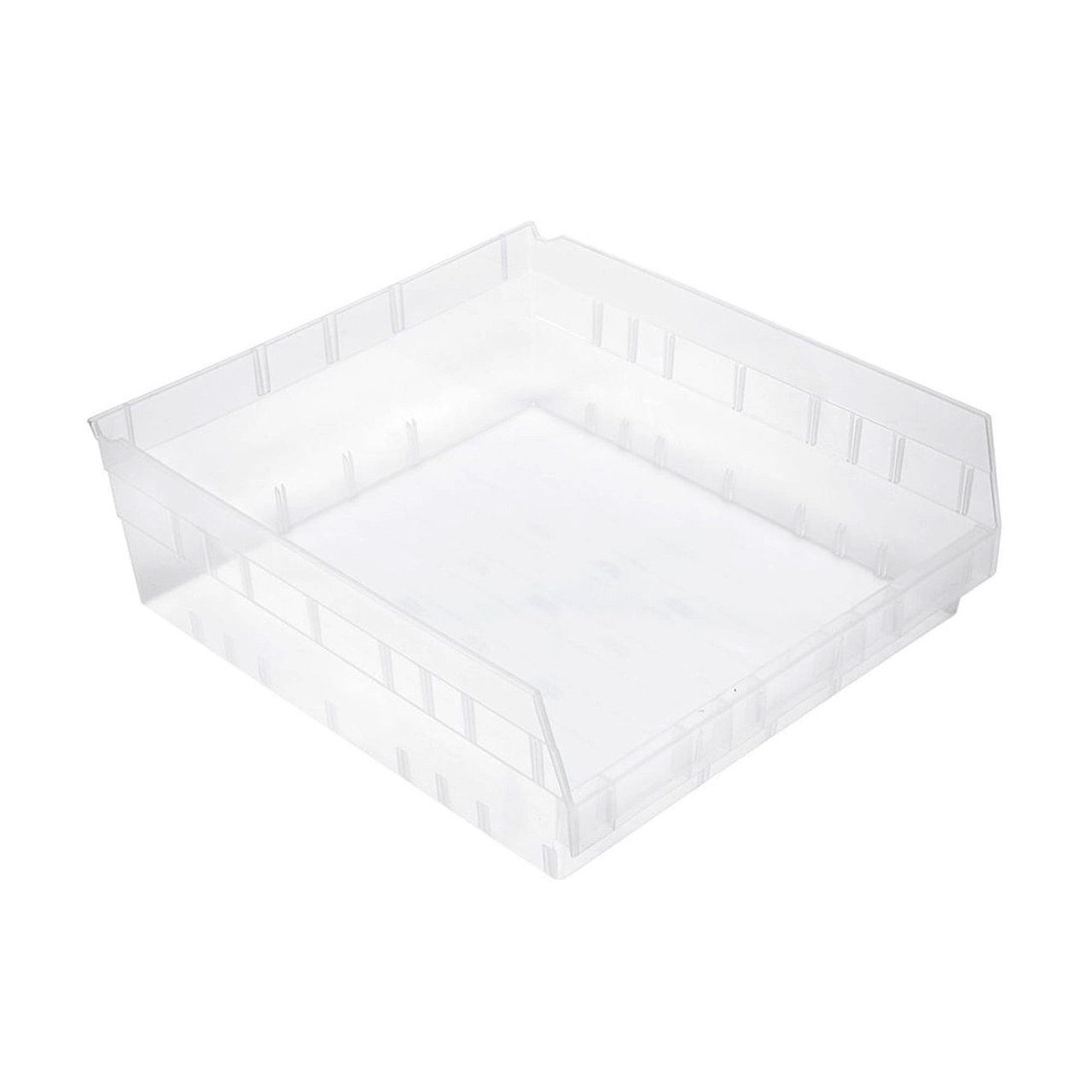 Clear Economy Shelf Bin - 16'' x 18'' x 6'' - Case of 6 (17.875 in W x 6 in D x 16.5 in H)