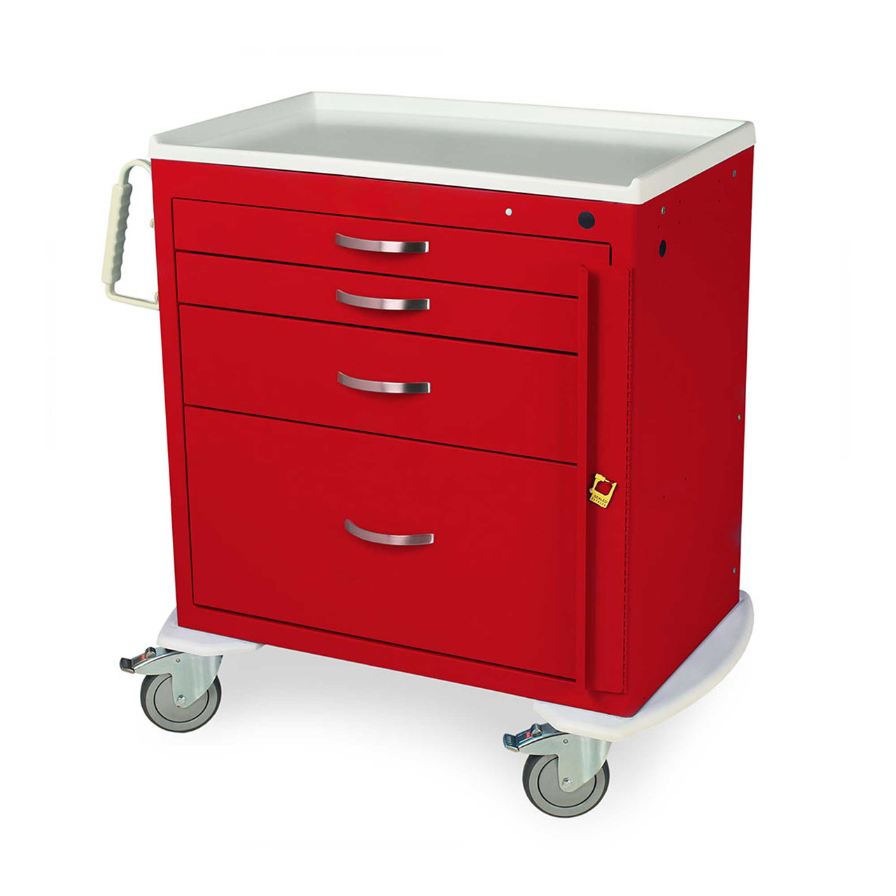 4-Drawer Standard Emergency Cart, 36.75" W x 22" D x 37.25" H, Breakaway