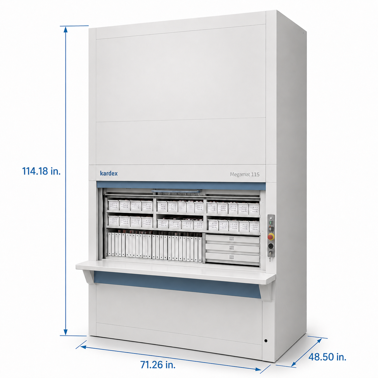 Kardex Remstar Pathology Blood Slide Vertical Carousel Storage System - 19 Carriers - 418 Trays - 294,272 Slide Capacity