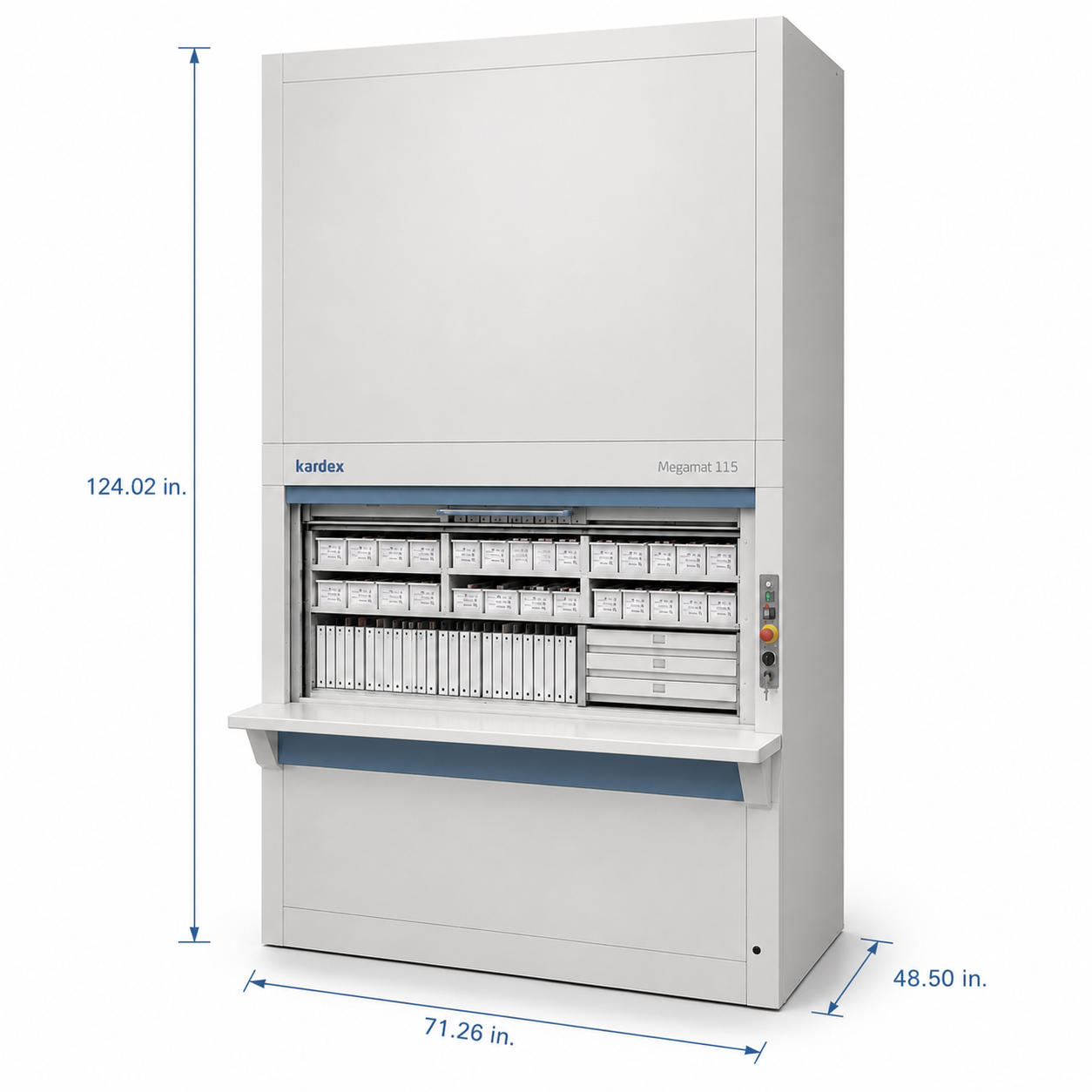 Kardex Remstar Pathology Blood Slide Vertical Carousel Storage System - 21 Carriers - 462 Trays - 325,248 Slide Capacity