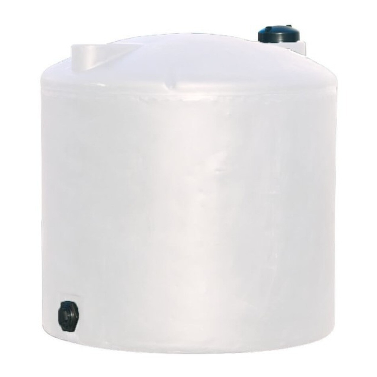 220 Gallon Vertical Plastic Storage Tank, 42'' Diameter x 44'' High