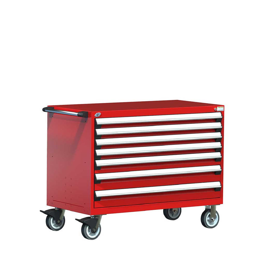 7-Drawer Heavy-Duty Mobile Drawer Cabinet 48'' W x 24D - R5BHE-3017