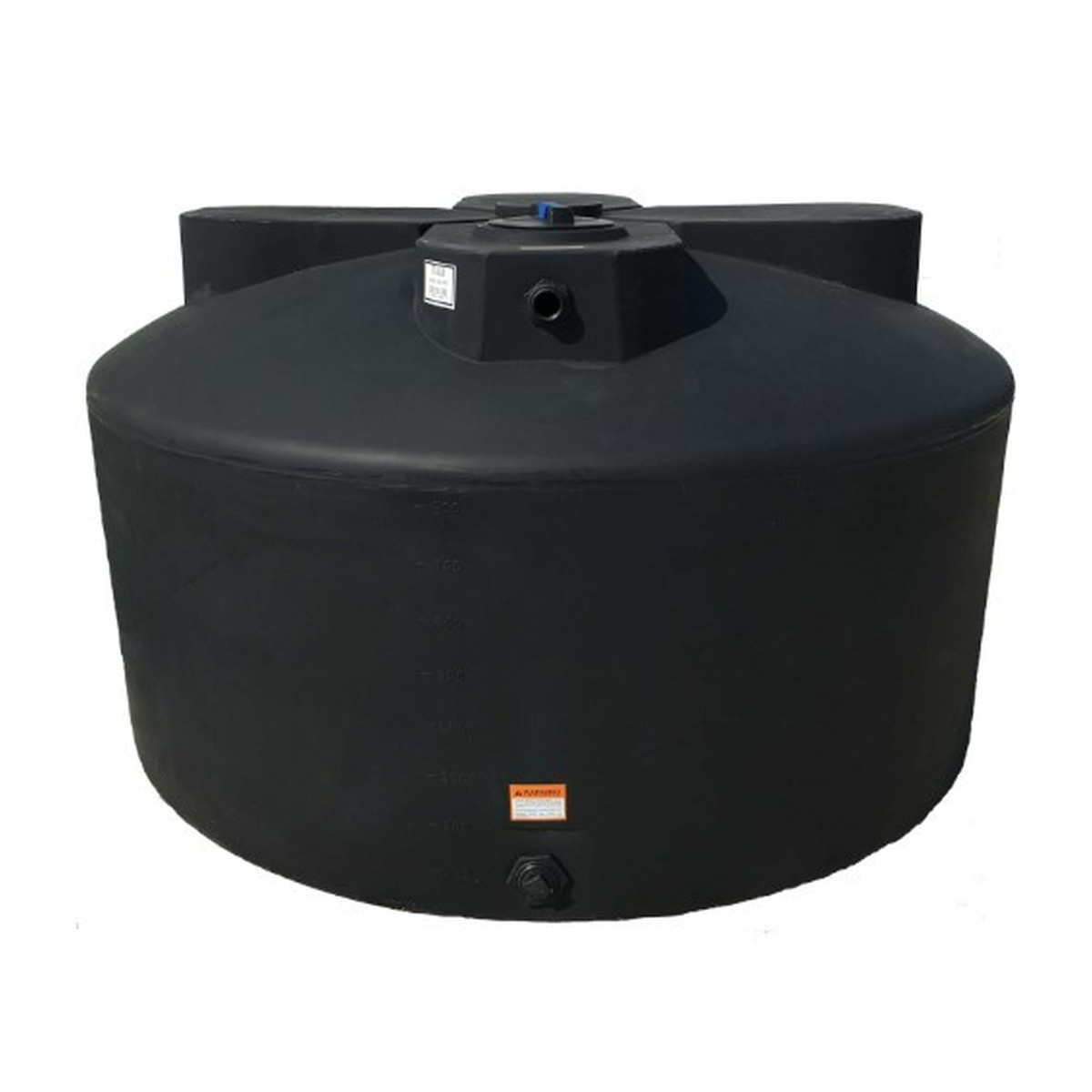 1,075 Gallon Vertical Water Storage Tank, 87'' Diameter x 51'' High