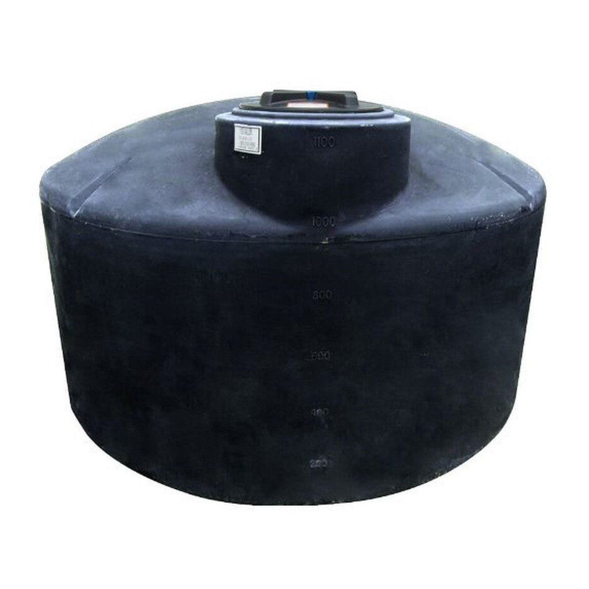 1,100 Gallon Vertical Water Storage Tank, 87'' Diameter x 53'' High