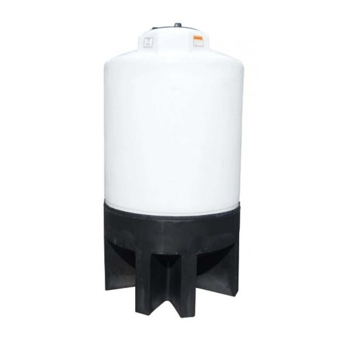 500 Gallon Cone Bottom Tank with Poly Stand, 49'' Diameter x 87'' High