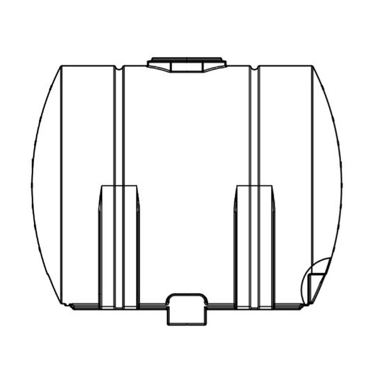 925 Gallon Horizontal Leg Tank w/ Sump, 62'' Wide x 80'' Deep x 69'' High