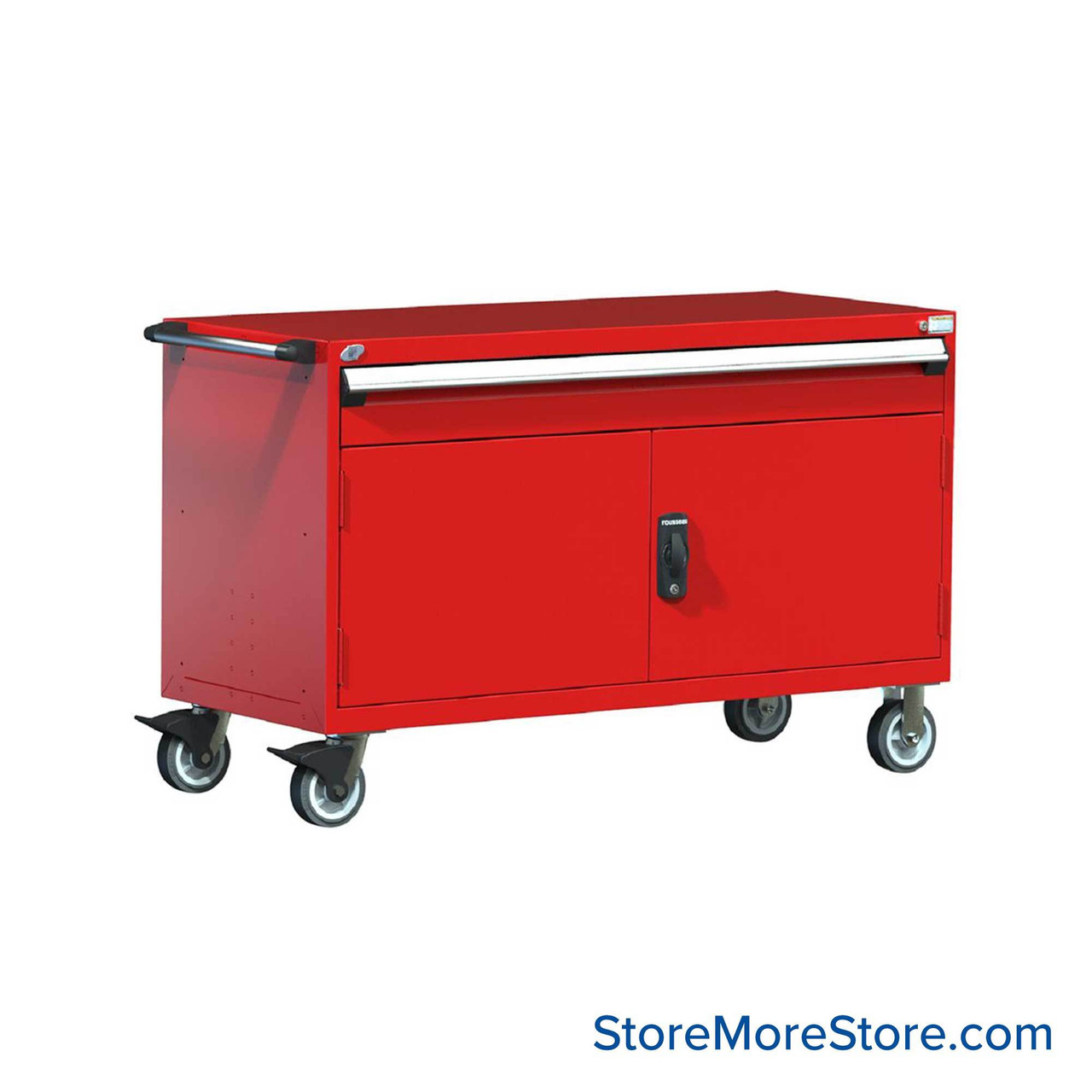 1-Drawer Heavy-Duty Mobile Drawer Cabinet 60'' W x 27D - R5BKG-3014