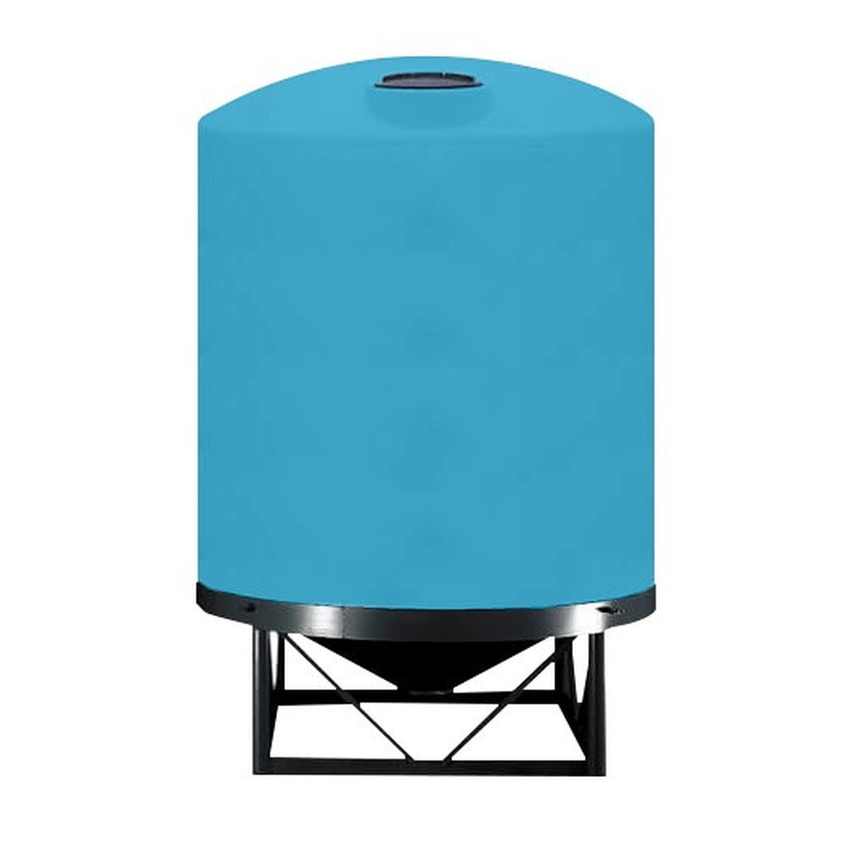 3,000 Gallon Heavy Duty Cone Bottom Tank, 95'' Diameter x 123'' High