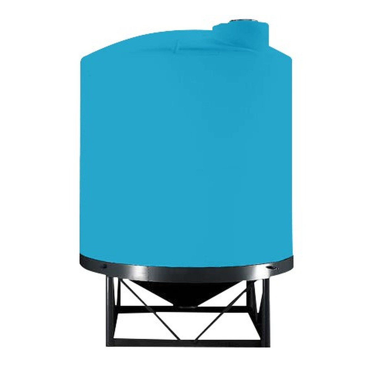 3,000 Gallon Heavy Duty Cone Bottom Tank, 91'' Diameter x 120'' High