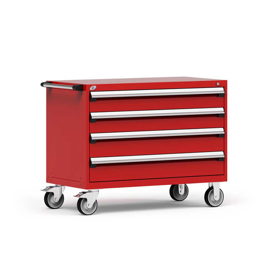 4-Drawer Heavy-Duty Mobile Drawer Cabinet 48'' W x 24D - R5BHE-3019